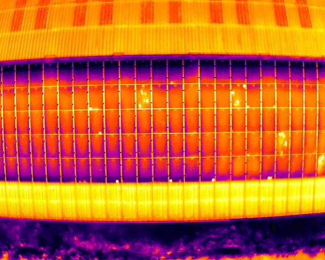 Inspection thermique de panneaux solaires par drone en Bretagne